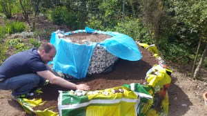 Bau einer Kräuterschnecke