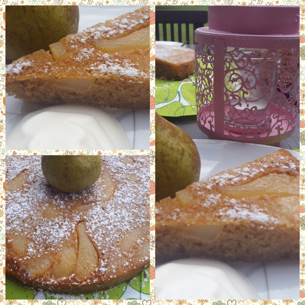 Gestürzter Birnenkuchen