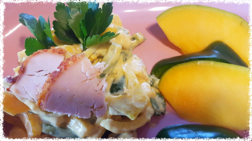 Hühnchensalat mit Mango