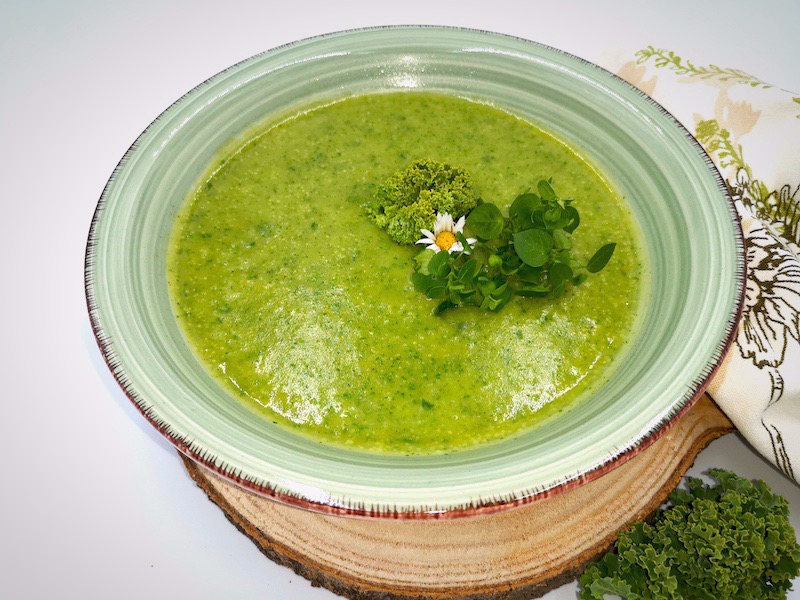 Grünkohl Kartoffel Vogelmiere Suppe 